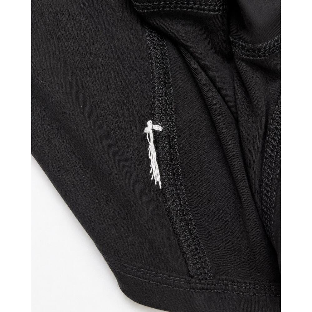Lauren Ralph Lauren LRL Black Quarter Zip Logo Sleeve Preppy Athleisure L - Picture 8 of 8